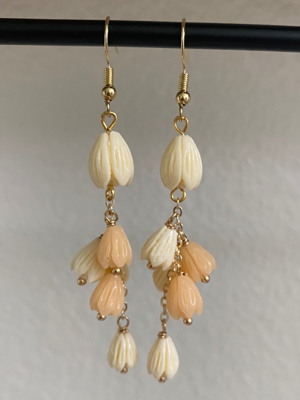 Handmade Pikake Dangle Earrings